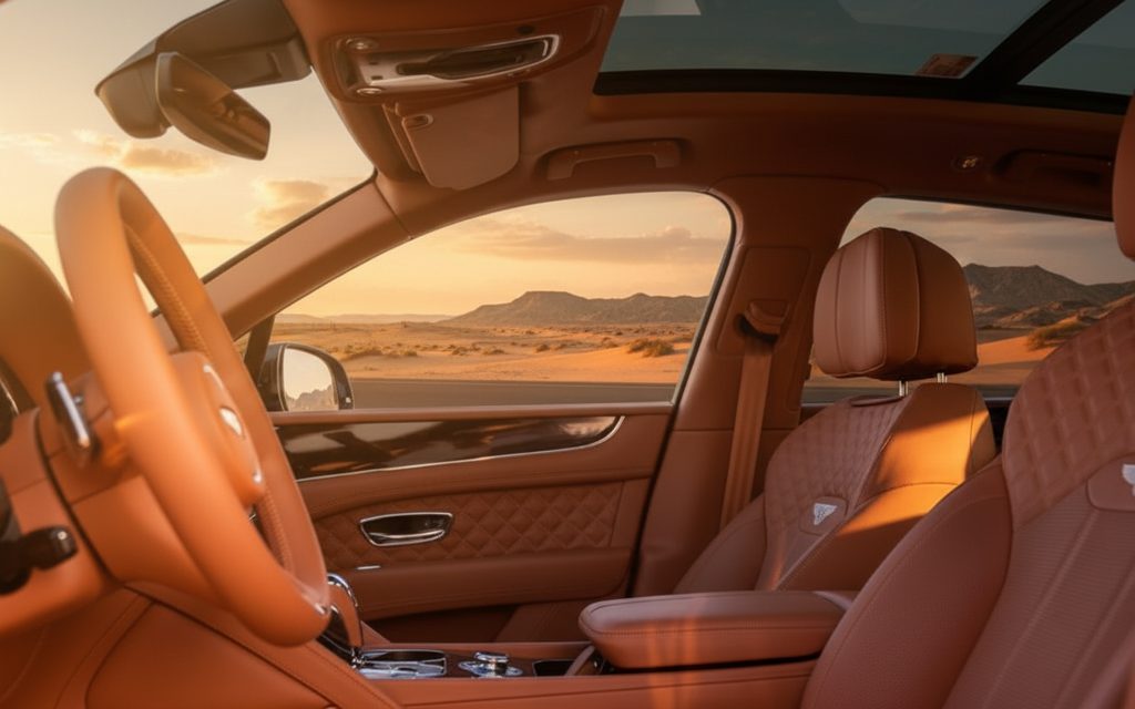 Bentley Bentayga 2023 leather seats and cabin