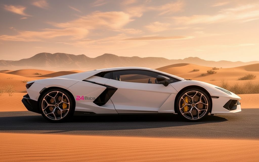 Lamborghini Revuelto 2024 White side profile