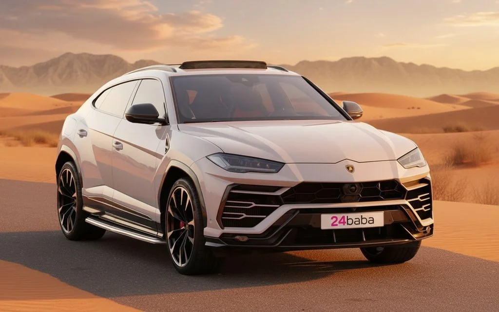 Lamborghini Urus 2020 Grey front view with headlights