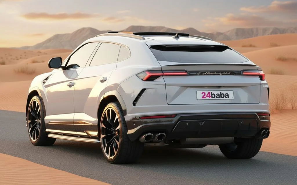 Lamborghini Urus 2020 Grey parked outdoor scene