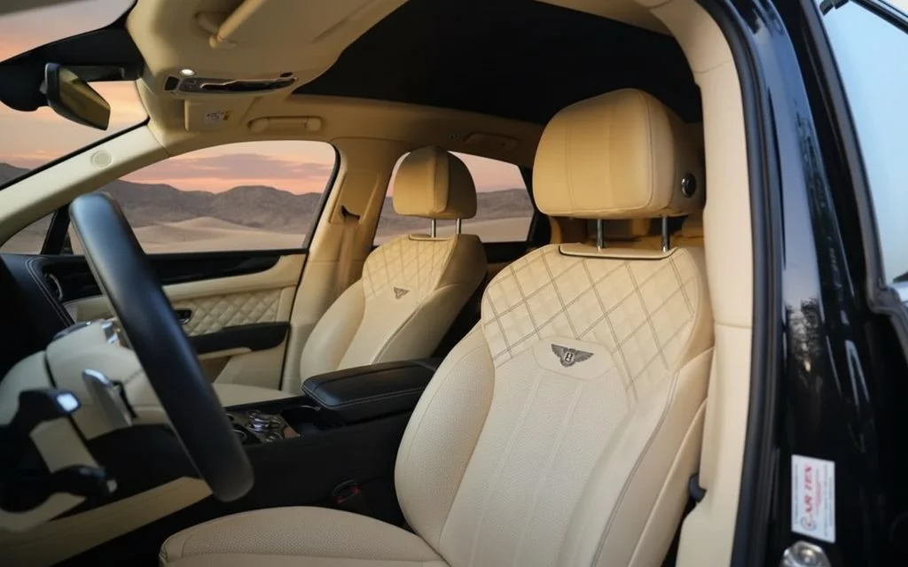 Bentley Bentayga 2023 leather seats and cabin