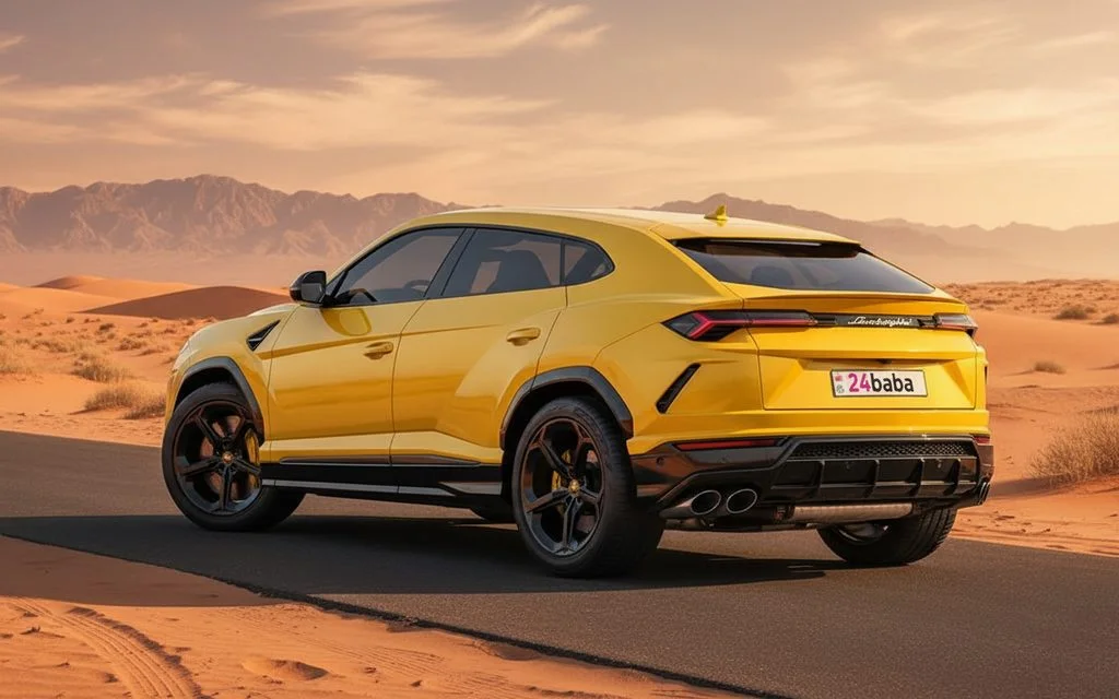 Lamborghini Urus 2022 Yellow side profile