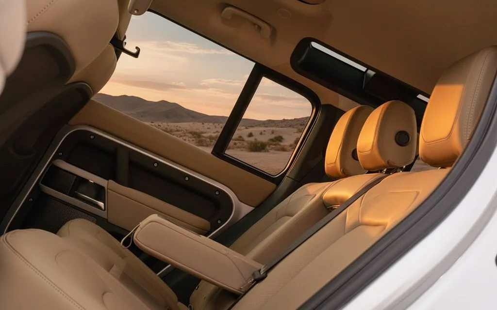 LandRover Defender 2024 leather seats and cabin
