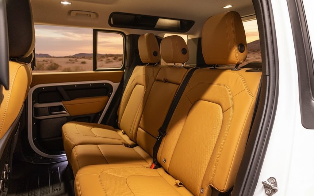 LandRover Defender 2024 leather seats and cabin