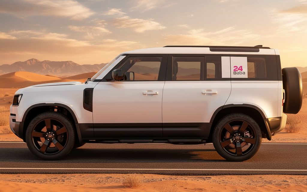 LandRover Defender 2024 White side profile