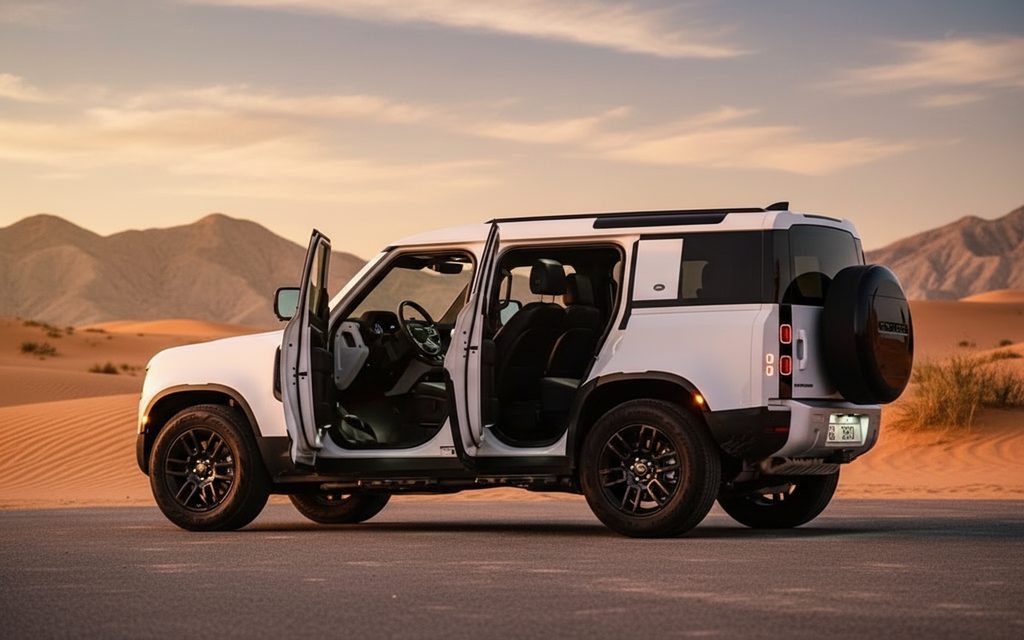 LandRover Defender 2024 White side profile