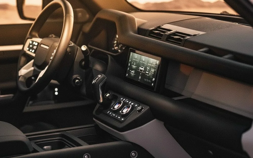 LandRover Defender 2024 interior view showing trim