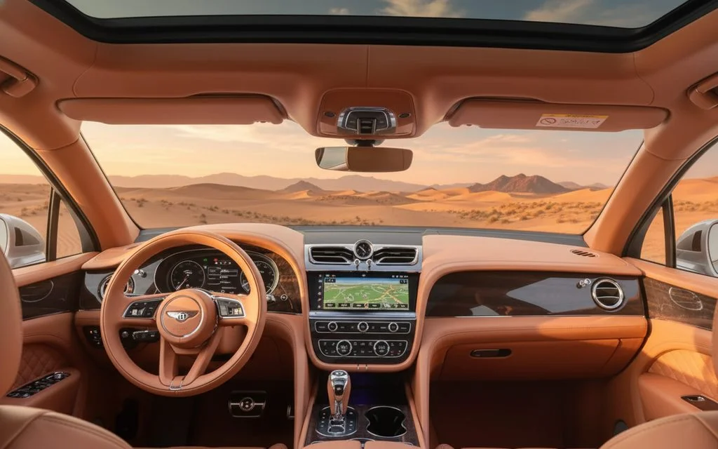 Bentley Bentayga 2022 interior view showing trim