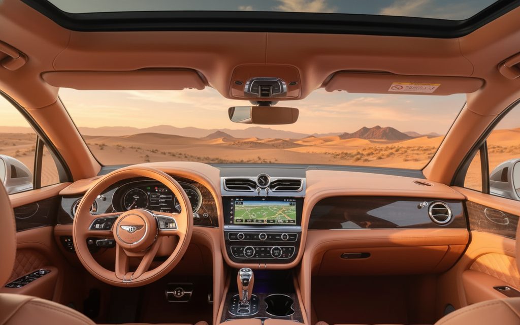 Bentley Bentayga 2022 interior view showing trim