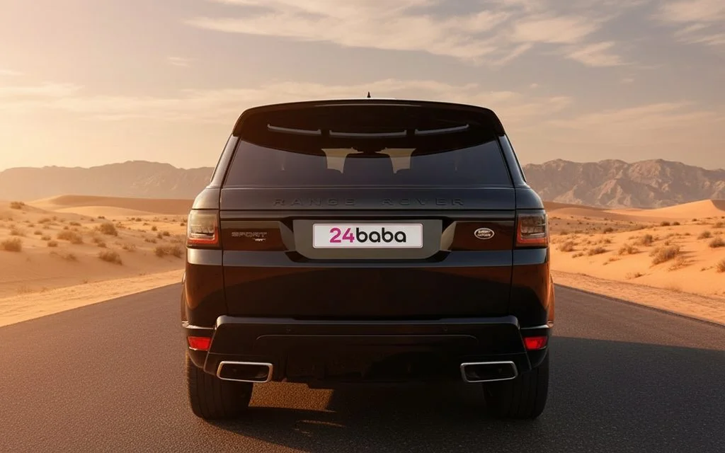 LandRover RangeRoverSport 2021 Black rear view showing taillights