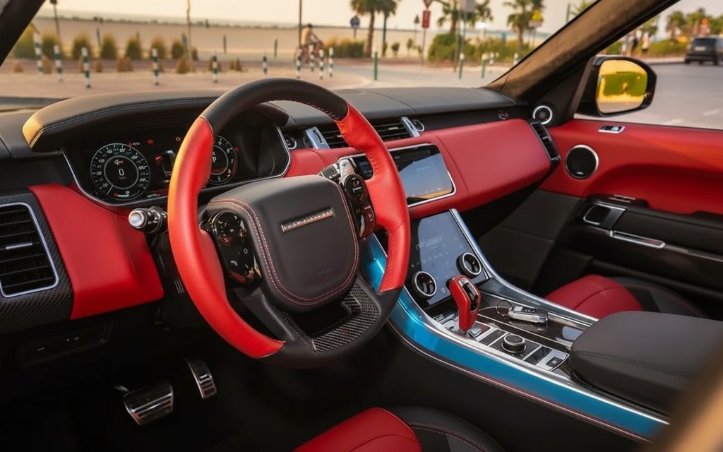 LandRover RangeRoverSport 2022 interior view showing trim