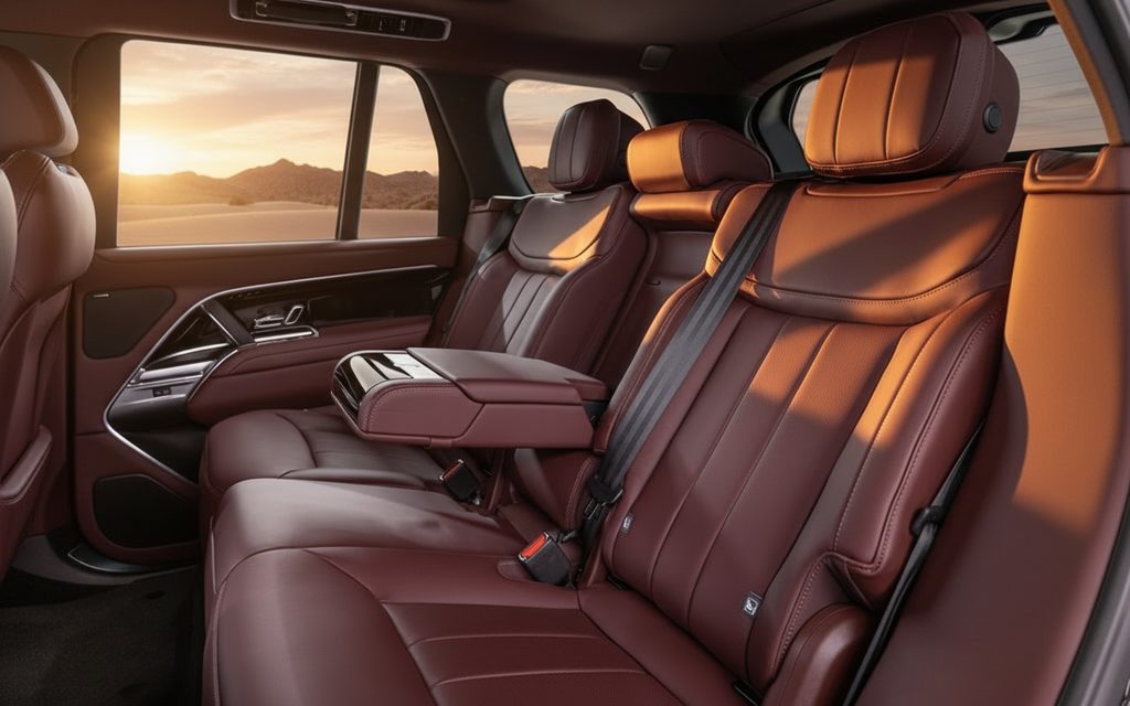 LandRover RangeRover 2023 leather seats and cabin – rental in Dubai