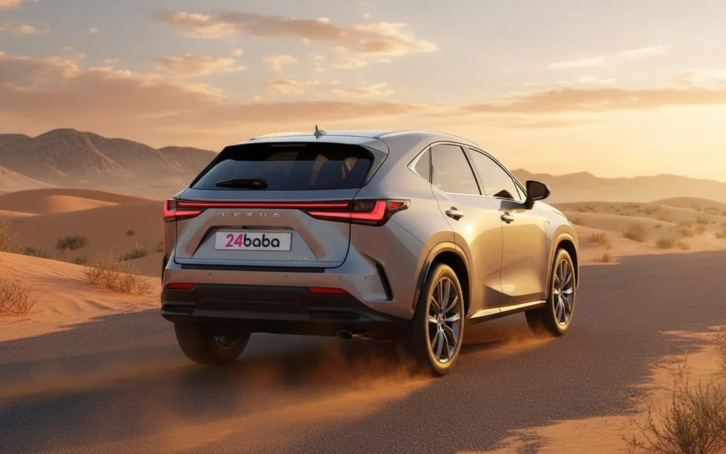 Lexus Nx 2024 Silver rear view showing taillights
