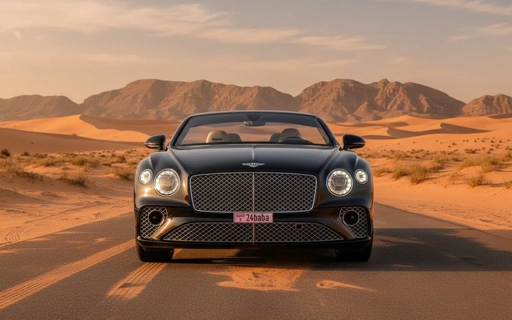 Bentley ContinentalGt Gtc 2023 Black front view with headlights