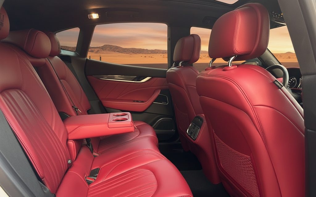 Maserati Levante 2024 leather seats and cabin