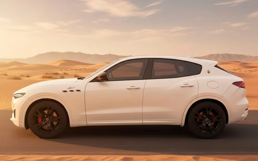 Maserati Levante 2024 White side profile