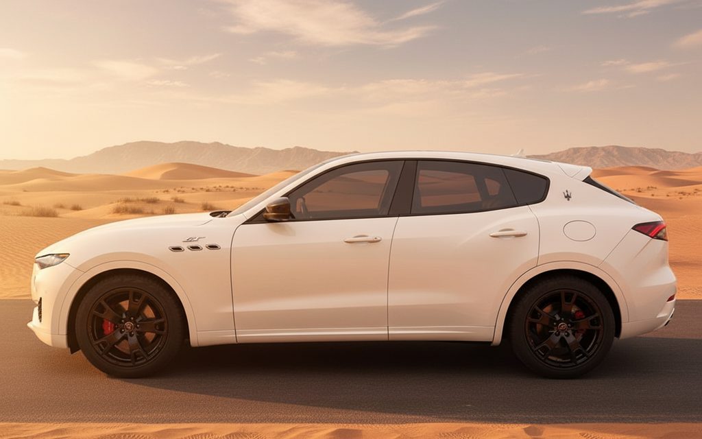 Maserati Levante 2024 White side profile