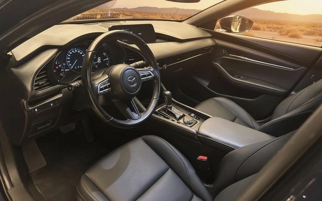 Mazda 3 2023 interior view showing trim