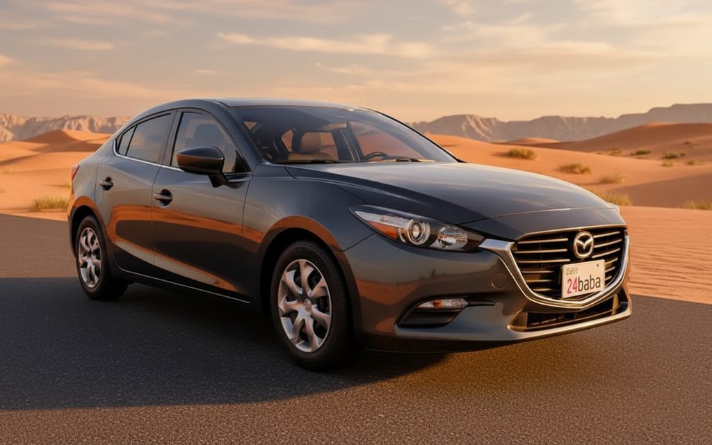 Mazda 3 2025 Dark Gray front view with headlights