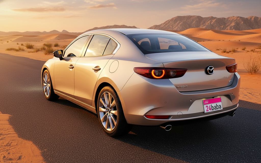 Mazda 3 2025 Silver rear view showing taillights