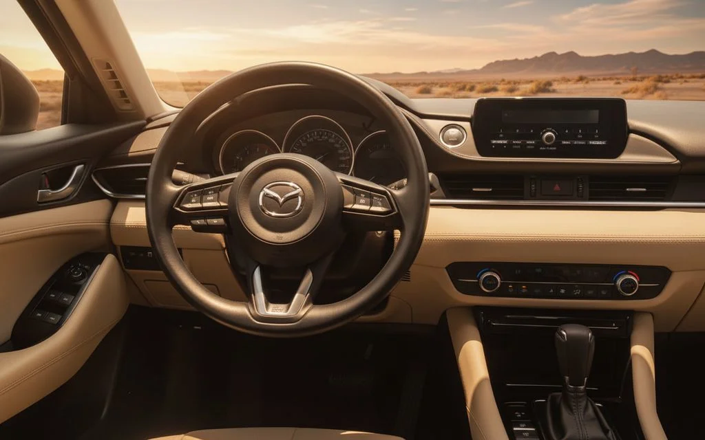 Mazda 6 2021 interior view showing trim