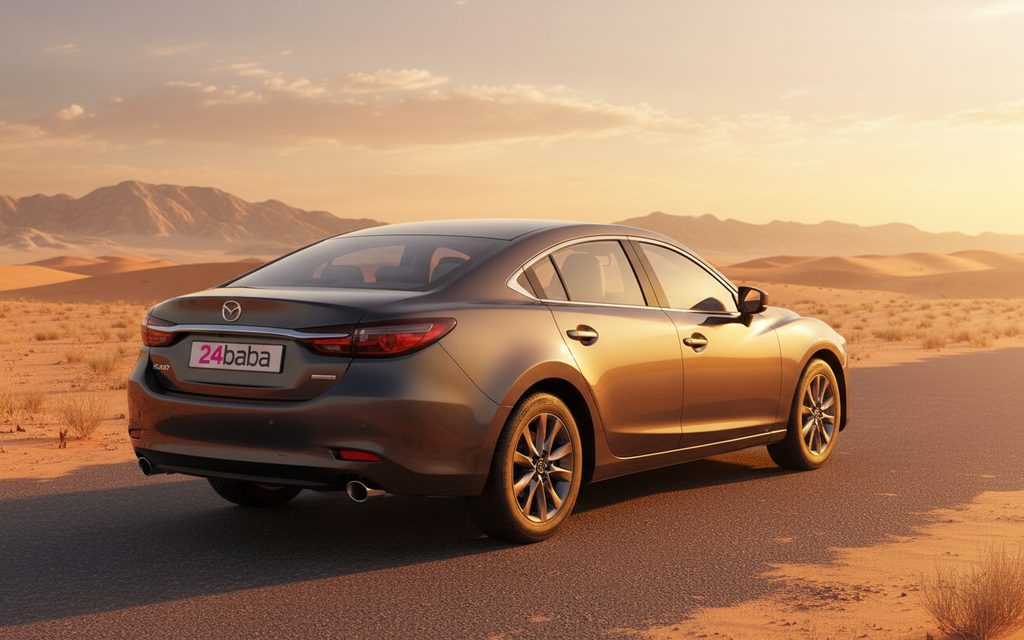 Mazda 6 2021 Grey rear view showing taillights