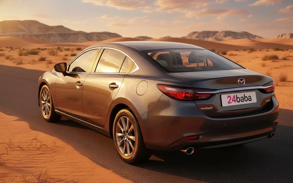 Mazda 6 2025 Grey rear view showing taillights