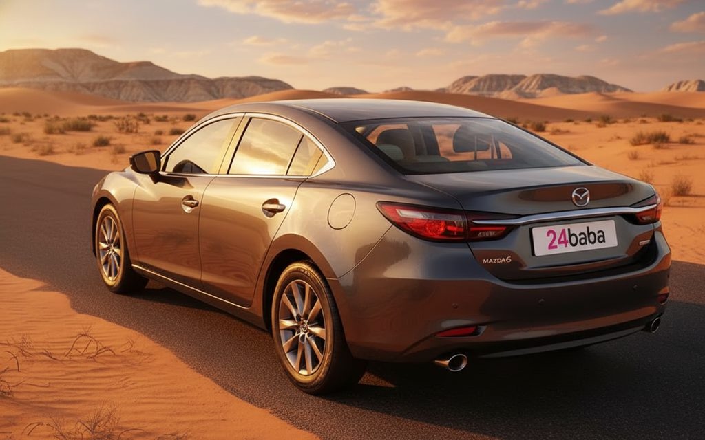 Mazda 6 2025 Grey rear view showing taillights
