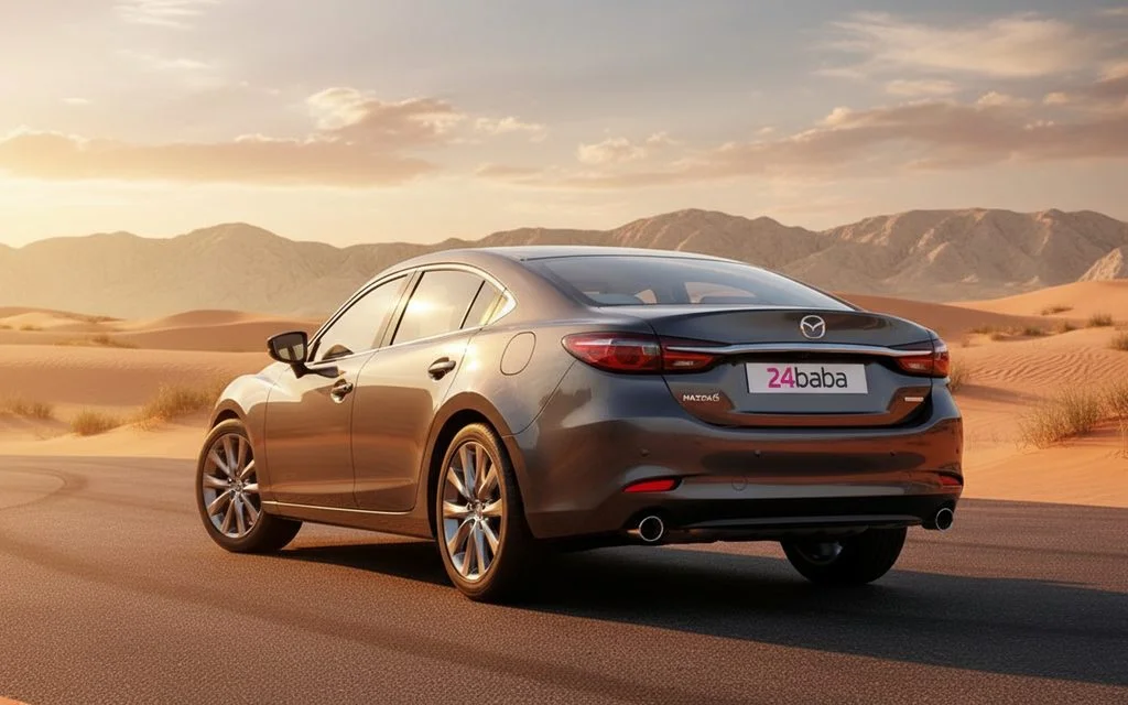 Mazda 6 2025 Grey rear view showing taillights