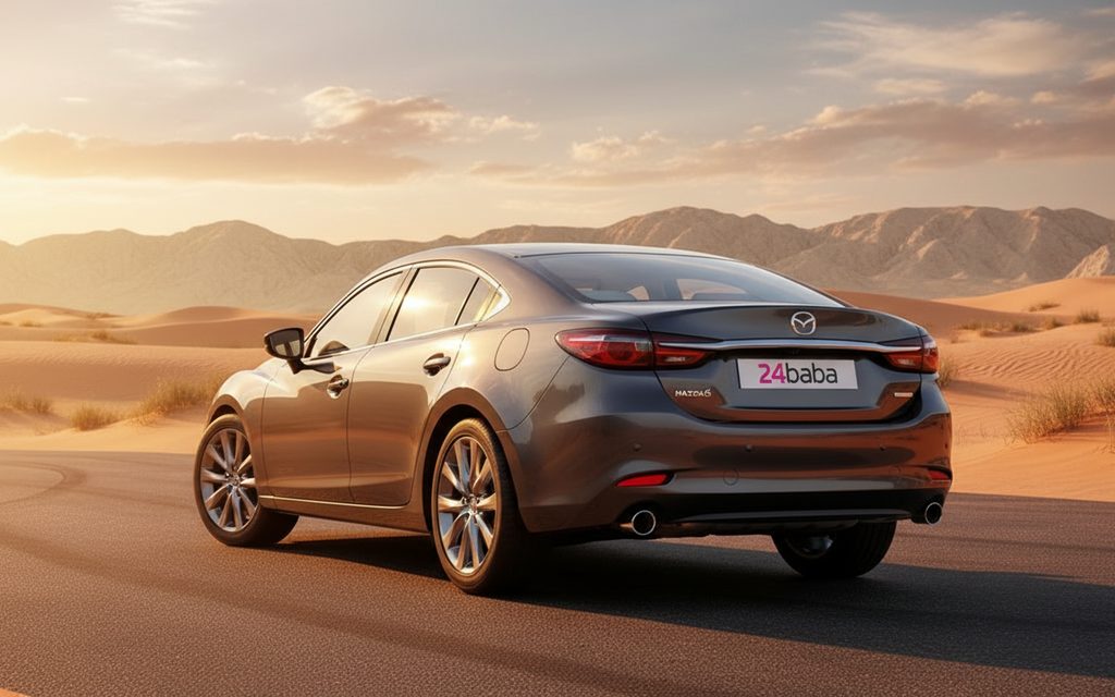 Mazda 6 2025 Grey rear view showing taillights
