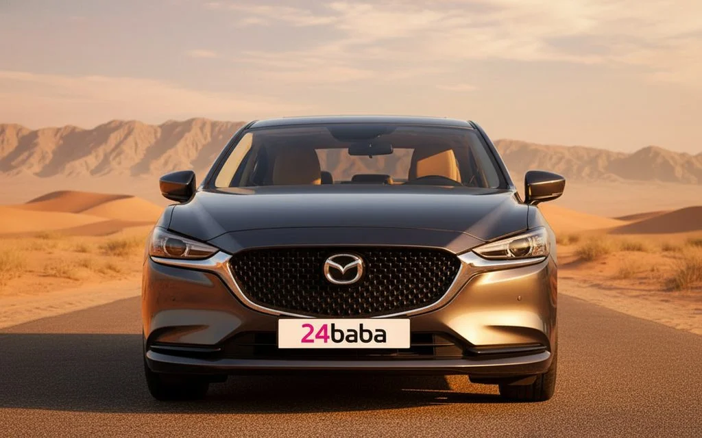 Mazda 6 2025 Grey front view with headlights