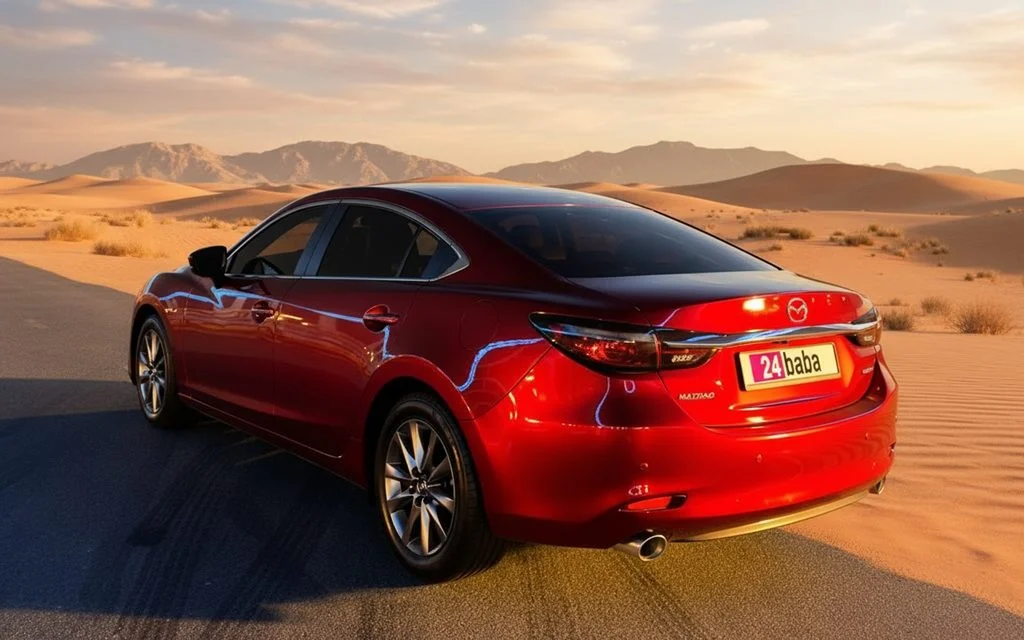 Mazda 6 2024 Red rear view showing taillights