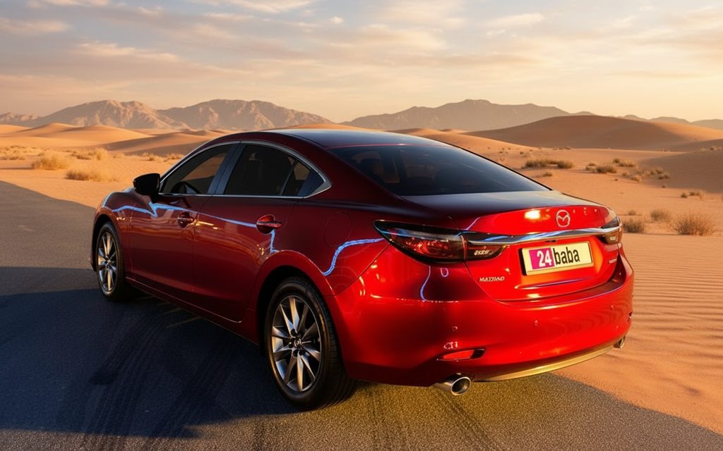 Mazda 6 2024 Red rear view showing taillights