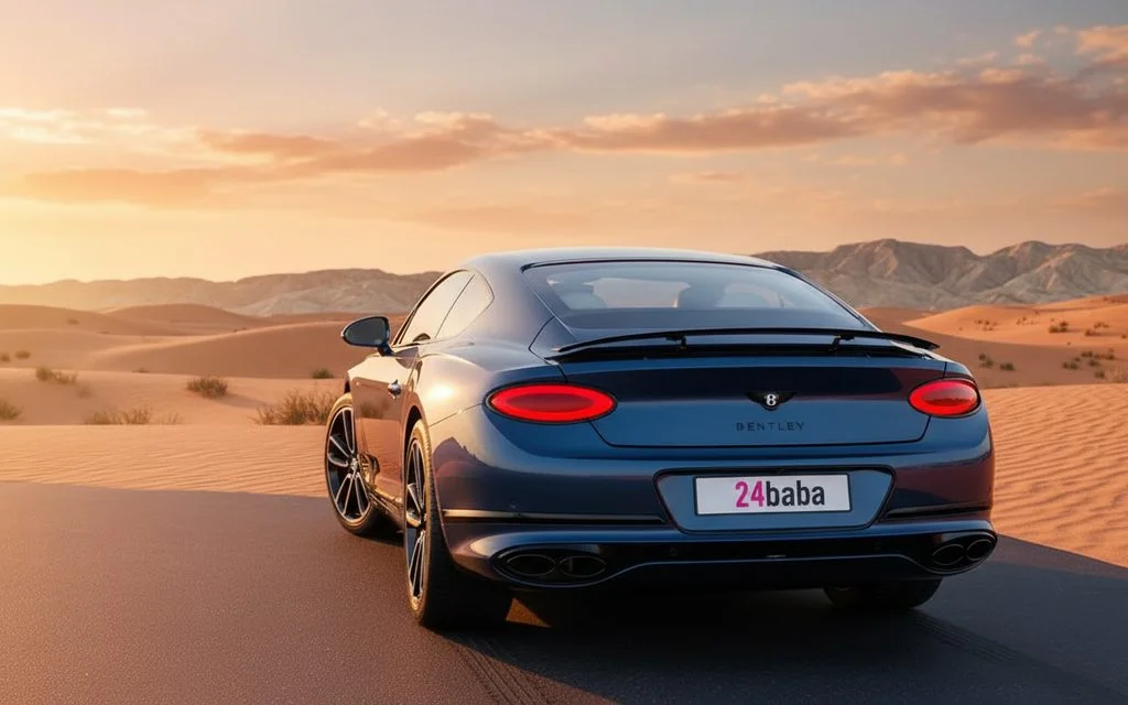Bentley ContinentalGt Gtc 2020 Blue rear view showing taillights