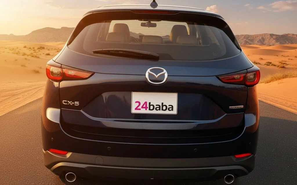 Mazda Cx 5 2025 Blue rear view showing taillights