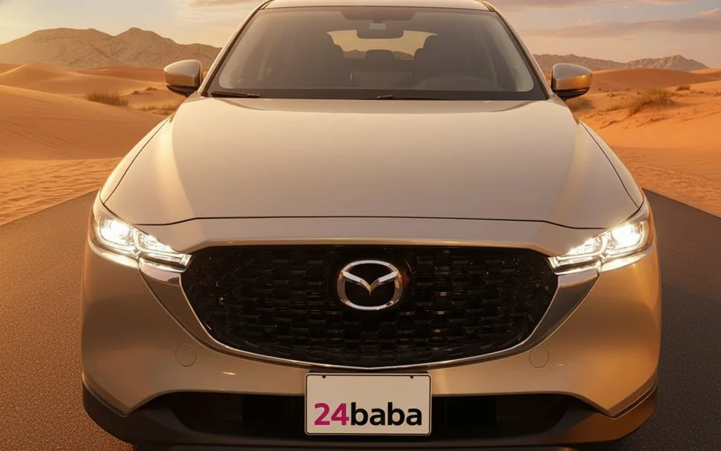 Mazda Cx 5 2025 Gold front view with headlights