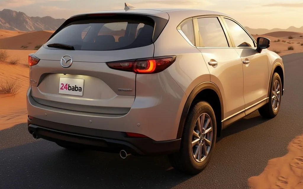 Mazda Cx 5 2025 Gold rear view showing taillights