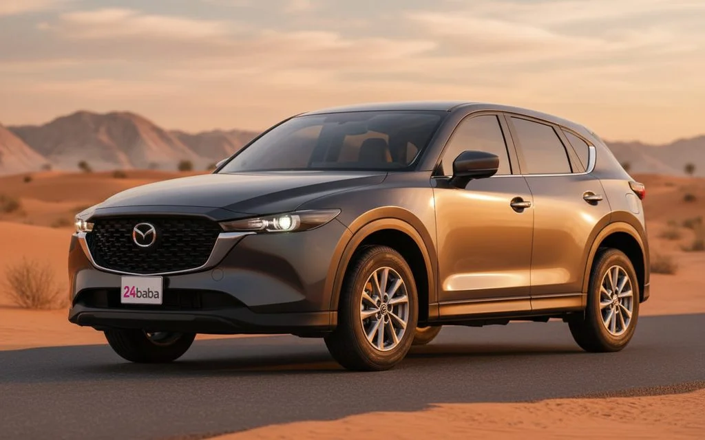 Mazda Cx 5 2024 Grey front view with headlights