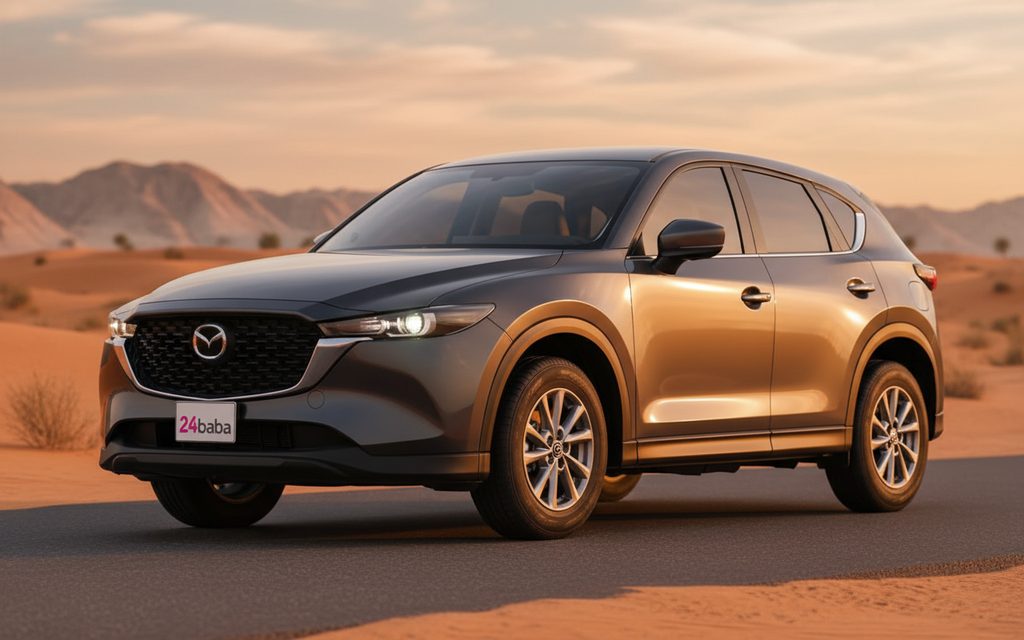 Mazda Cx 5 2024 Grey front view with headlights