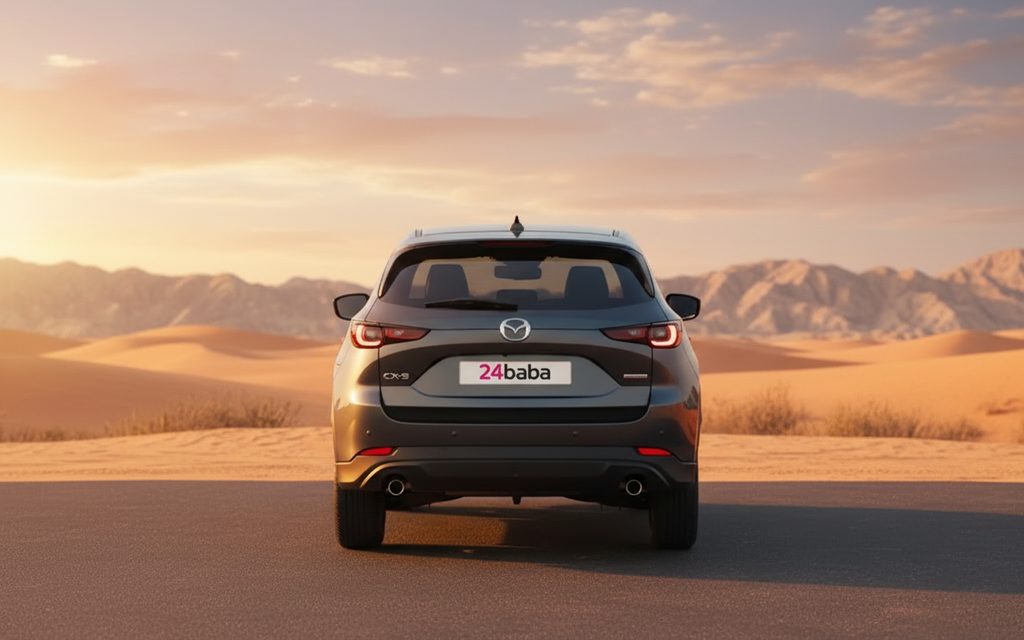 Mazda Cx 5 2024 Grey rear view showing taillights