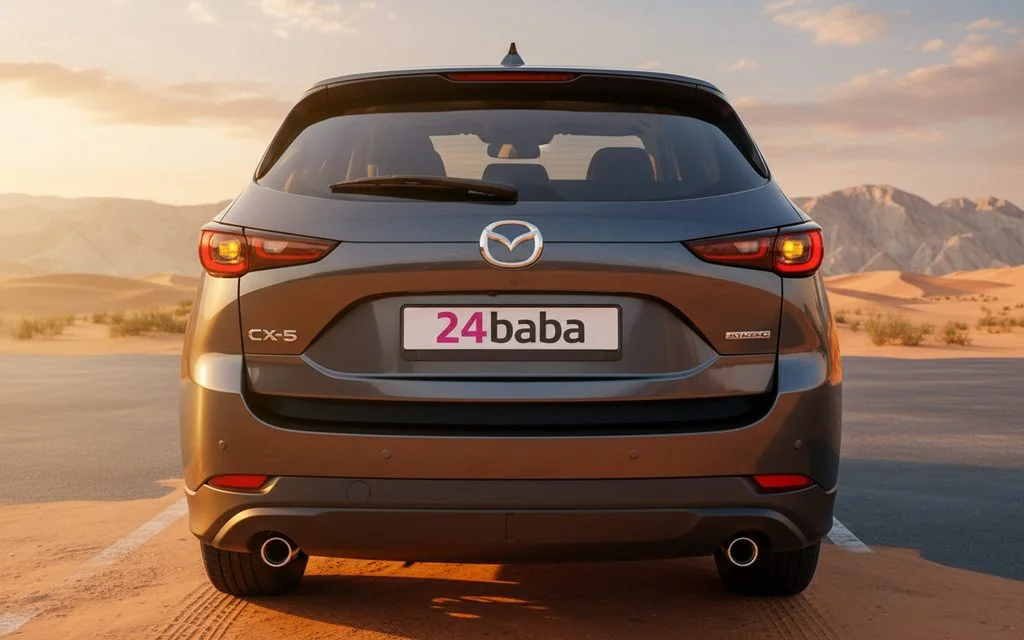 Mazda Cx 5 2025 Grey rear view showing taillights