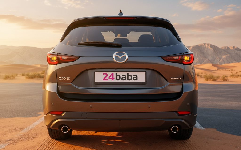 Mazda Cx 5 2025 Grey rear view showing taillights