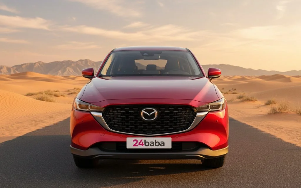 Mazda Cx 5 2024 Red front view with headlights