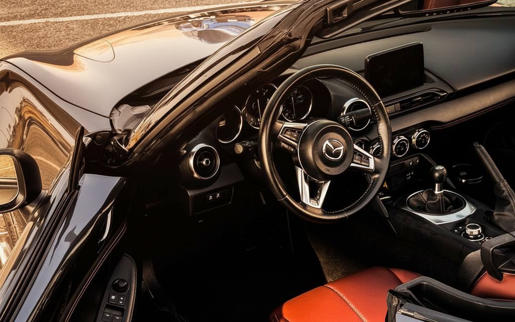 Mazda Mx 5 2022 interior view showing trim