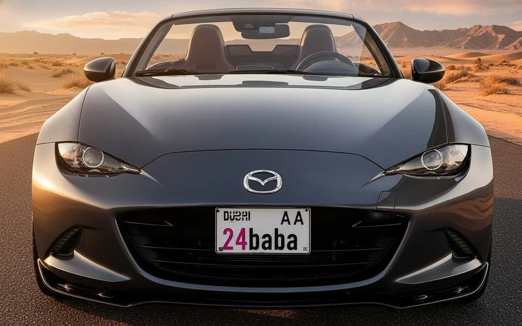 Mazda Mx 5 2022 Grey front view with headlights