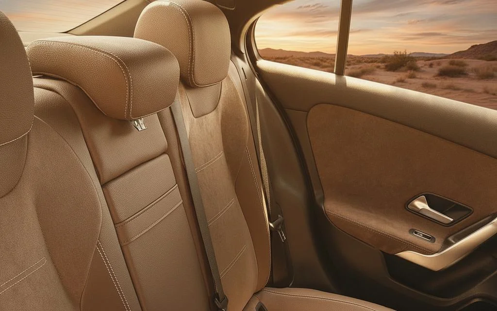 Mercedes A200 2024 leather seats and cabin
