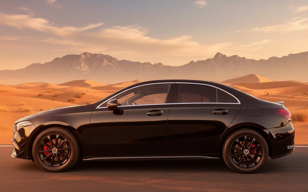 Mercedes A220 2020 Black side profile