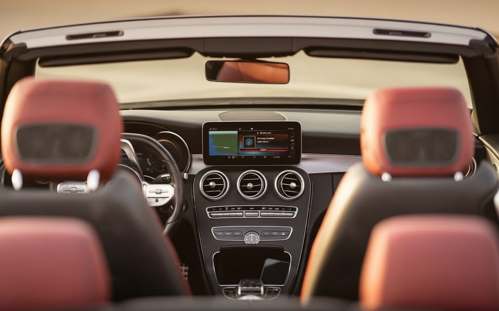 Mercedes C200 2025 interior view showing trim