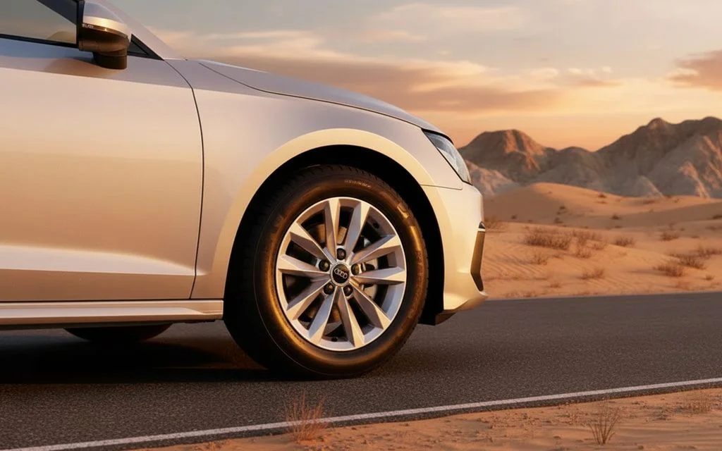 Audi A3 2024 alloy wheel close up