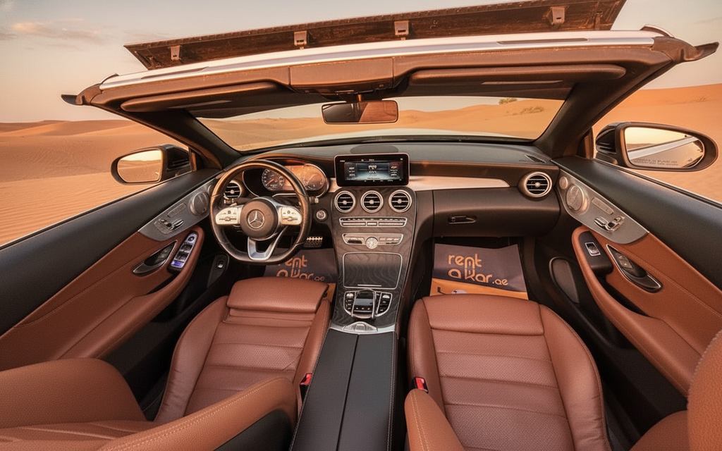 Mercedes C300 2025 interior view showing trim